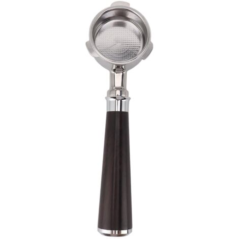 Portafilter 3 Trous 51mm en Acier Inoxydable pour Machine à Café Donlim, Petrus, Bear, Yanxuan - Manche en Bois de Santal
