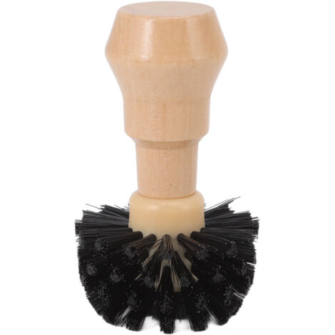 Portafilter Cleaning Brush Professional Portable Coffee Tamper Cleaning Brush with Wooden Handle for Kitchen Tool 58mm/2.28in