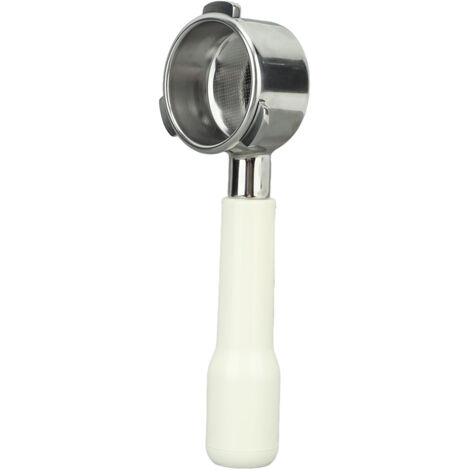 Portafiltre sans fond 54 mm en acier inoxydable 3 oreilles pour machine à café Breville, type C2, plastique blanc