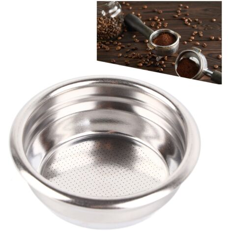 Portafiltro poroso de acero inoxidable de 18 g para cafeteras de 58 mm - 2 tazas