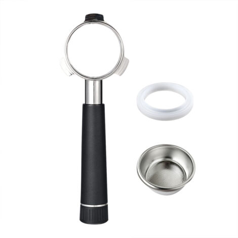 Portafiltro sin fondo de 54 mm con 3 asas, mango de aleación y cabezal de acero inoxidable, compatible con las cafeteras Breville 870/875/878/880.