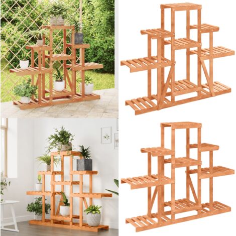 Portafiori 110x25x96 cm in Legno Massello di Abete - Supporto per piante - Porta piante