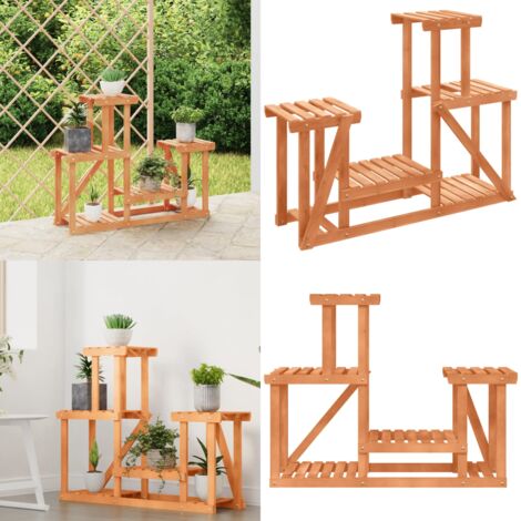 Portafiori 90x25x73,5 cm in Legno Massello di Abete - Supporto per piante - Porta piante