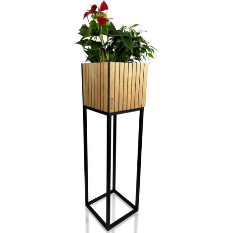 Portafiori LOFT FIORINO a doghe 22x22x80 cm