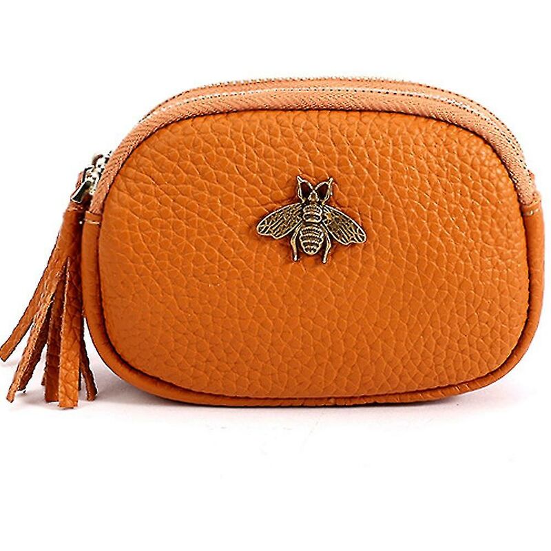 Portafoglio in pelle con portachiavi a grande