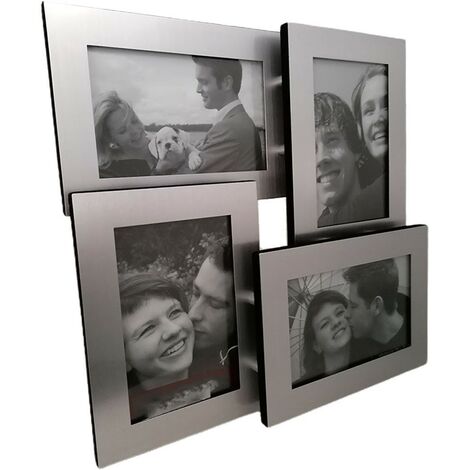 Portafoto collage da tavolo album cornice metallo 10x15 per ritratti moderno a 4 foto vintage bellissimo e particolare