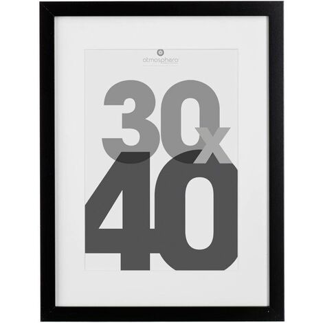 Portafoto in legno Eva nero 30x40cm - Atmosphera créateur d'intérieur