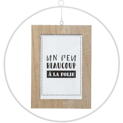 Portafoto in metallo e legno 10x15cm - Atmosphera créateur d'intérieur