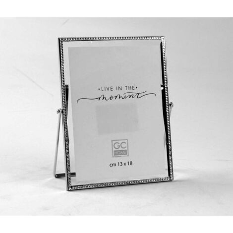 PORTAFOTO VERTICALE IN METALLO 10X15 CM COLORE SILVER