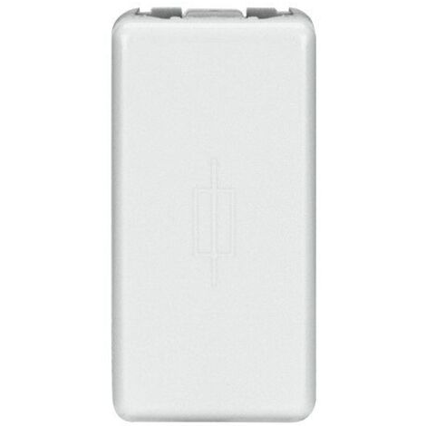 Portafusibile 250V Ac 16A 1 Modulo System White Ø 6,3 x 32 mm