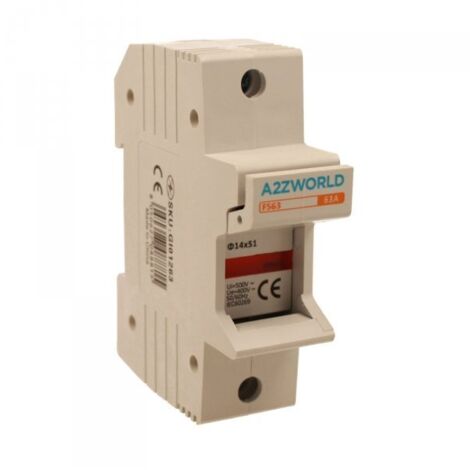 Portafusibile Modulare AC 1P 1M D14X51mm 63A AC 500V IP20 IEC60269 FS63