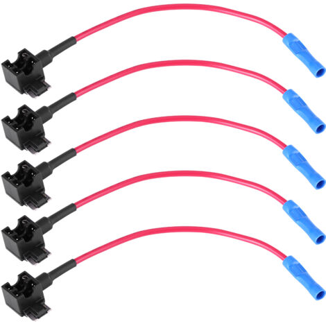 Portafusibili a lama per adattatori per fusibili per circuito automatico da 5 pezzi per un utilizzo facile e sicuro tipo Micro Mini