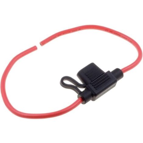 Portafusible Coche Con Cables 11,1mm 30Amp 32V