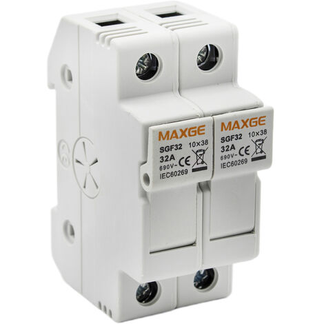 Portafusible seccionable hasta 32A 2 Polos