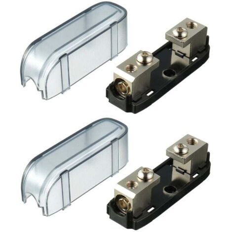 Portafusibles mini ANL, piezas de portafusibles midi, XU, portafusibles en línea para automoción y náutica (2 piezas) - KZQ