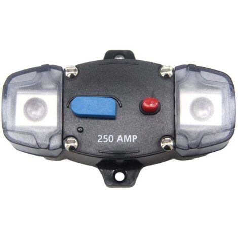 Portafusibles para coche de 12 V a 48 V, sistema de protección de fusibles de audio para coche, autocaravana y barco (250 A)