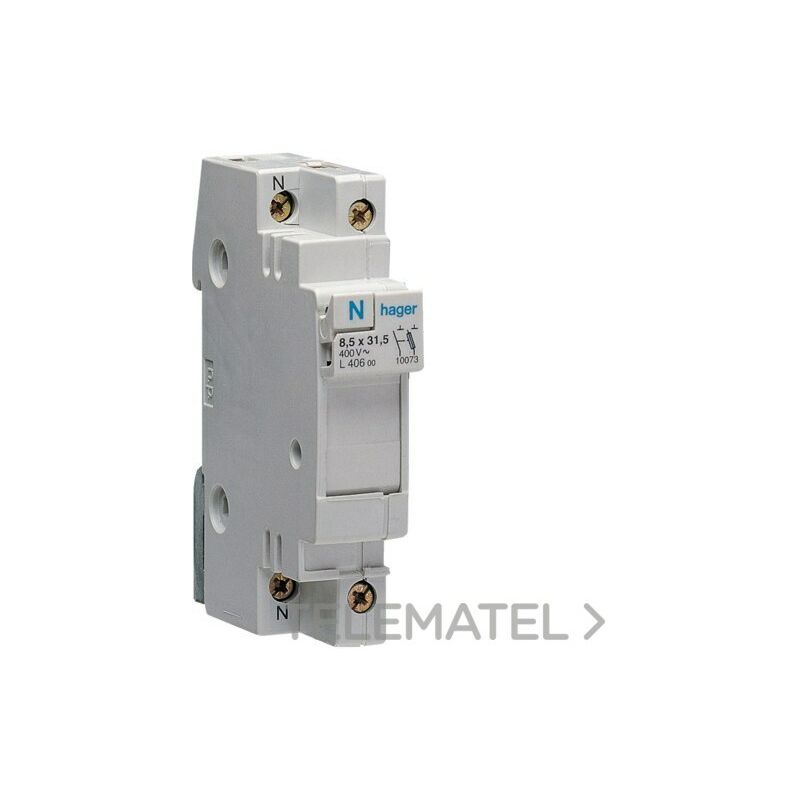 

Portafusibles sec L31 1P+N 16A 400V L40600 - Hager