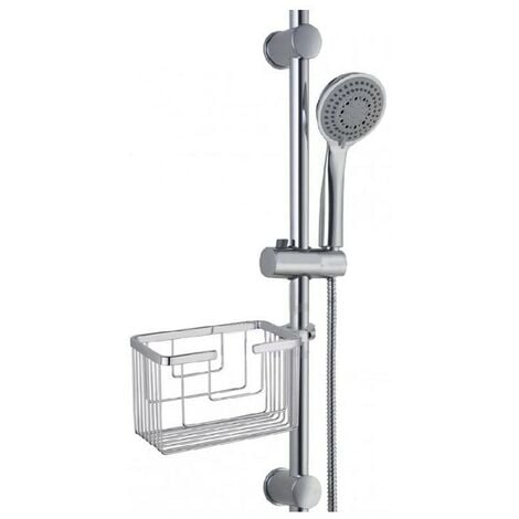 Portagel columna de ducha acero inoxidable cromado brillo- CM Baños