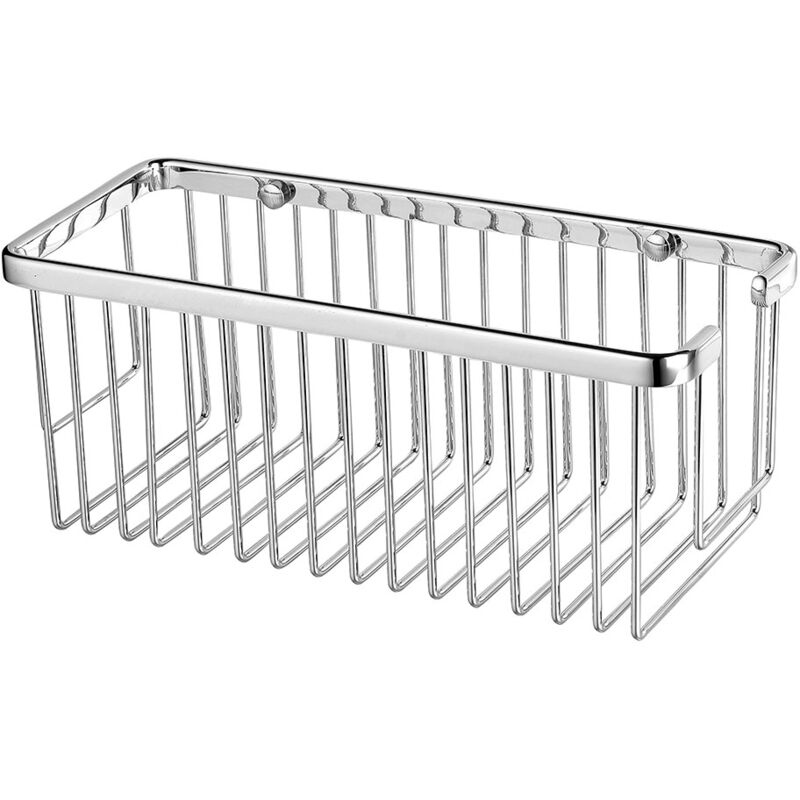 

Portagel cesta de ducha y bañera rectangular AZO para baño fabricado en latón y acabado en cromo brillo Kibath