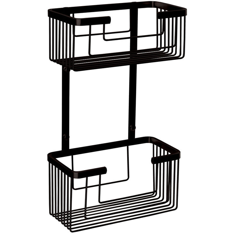 

Cesta de ducha o bañera ACO doble con adhesivos. Diseño de esquina para aprovechar el máximo espacio. Cestas de gran capacidad para poner botes de