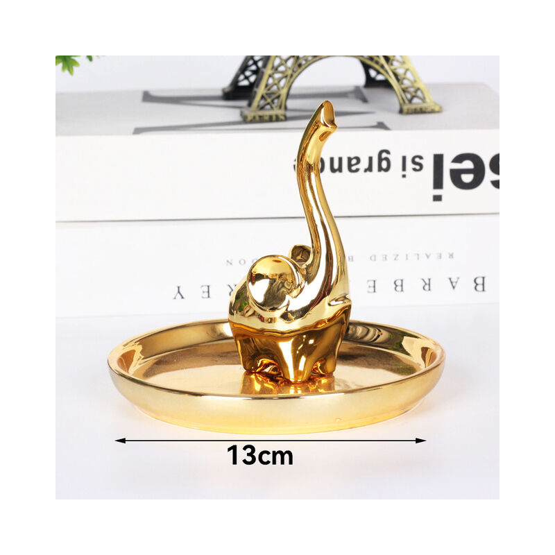 Portagioie in ceramica animale nordico anello per