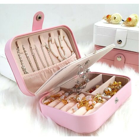 Organizzatore Gioielli Da Viaggio NATUCE - Rotolo Portagioie Per Orecchini, Collane, Anelli - Foto 11