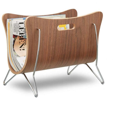 Portagiornali in legno curvato marrone
