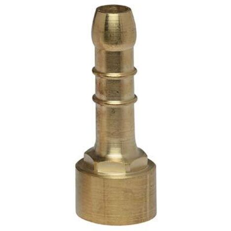 PORTAGOMMA METANO DRITTO FILETTO FEMMINA - OTTONE MM 14 1/2F- 10 pezzi