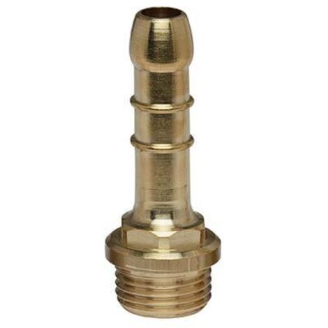 PORTAGOMMA METANO DRITTO FILETTO MASCHIO - OTTONE MM 14 1/2M- 10 pezzi