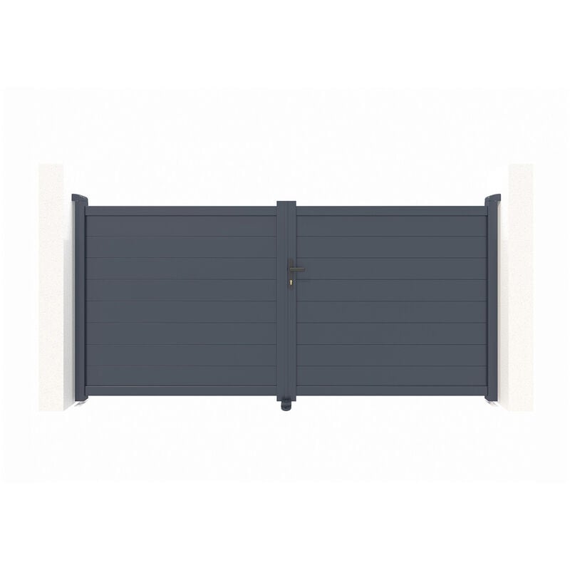 Portail aluminium battant EIGER 300x140cm