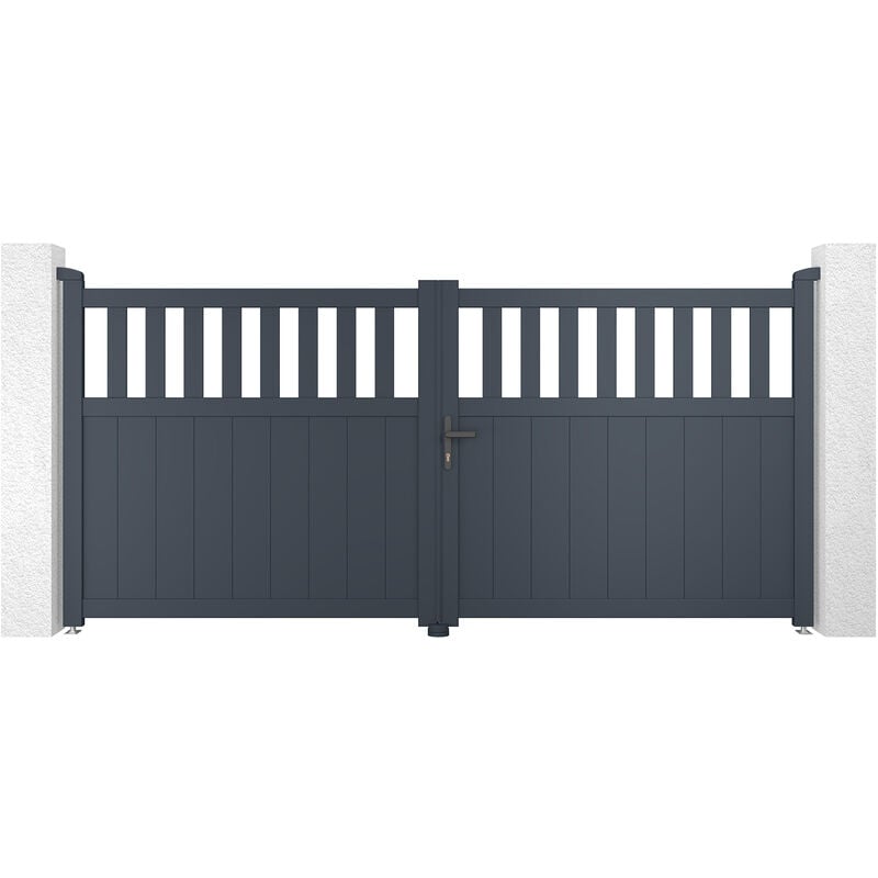 Portail aluminium battant santis 300x140cm