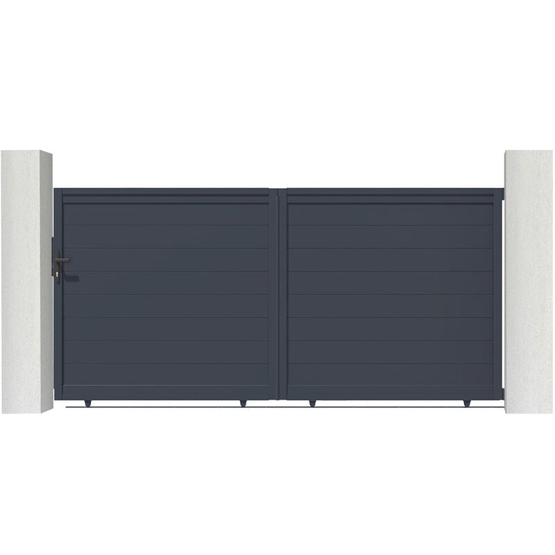 Portail aluminium coulissant eiger 300x140cm