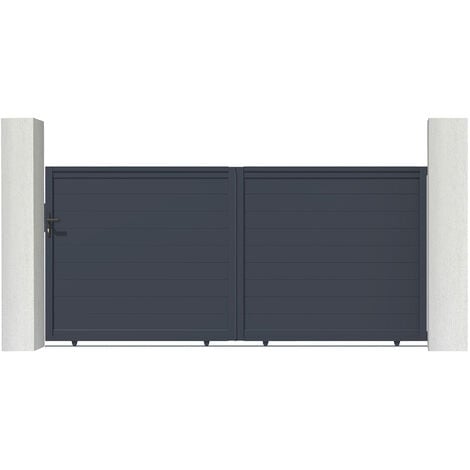 CASANOOV Portail aluminium coulissant EIGER 350x160cm