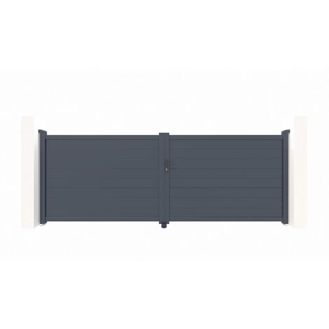 Portail aluminium battant EIGER 400x140cm