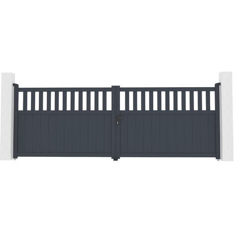 Portail aluminium battant SANTIS 400x140cm
