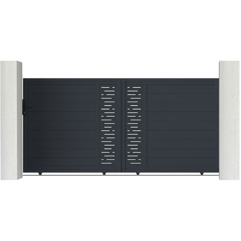 Portail aluminium coulissant ARLBERG 300x160cm