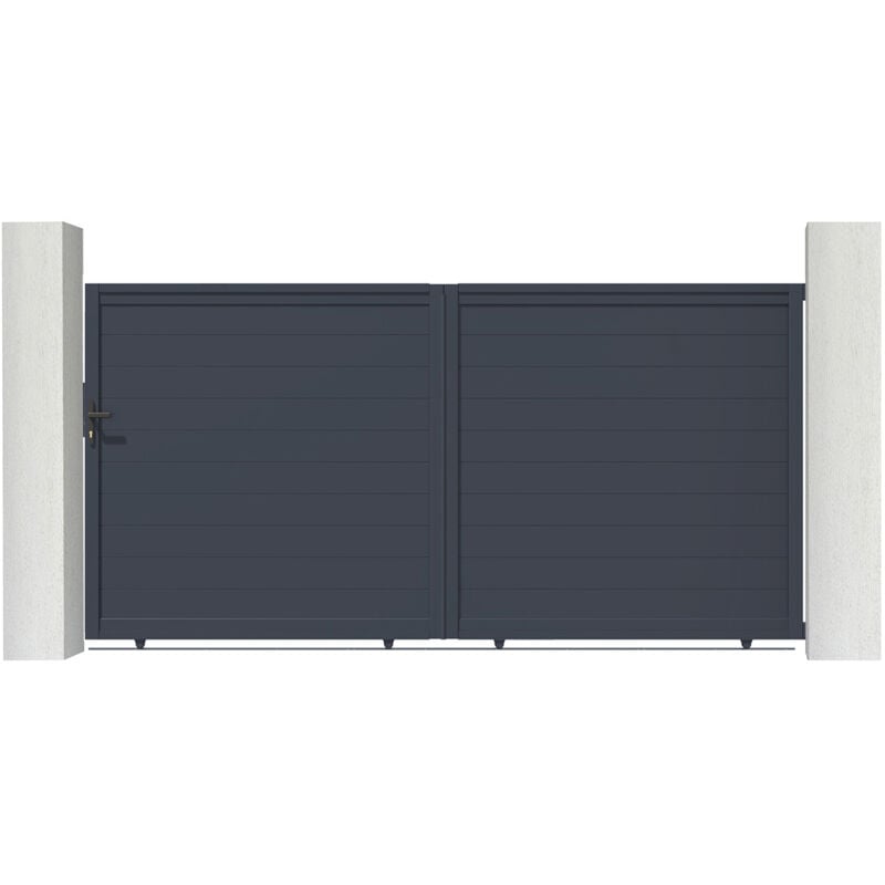 Portail aluminium coulissant eiger 350x180cm