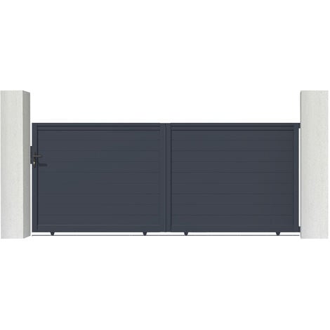 Portail aluminium coulissant EIGER 400x160cm