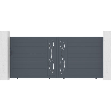 Portail aluminium coulissant LIFE 400x180cm