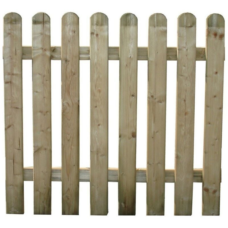 Portail avec clôture ela cm.100x100 en bois de pin imprégné - Salon