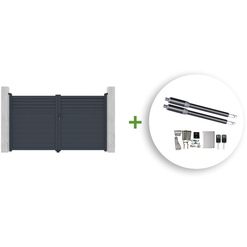 Portail battant électrique CARPATIA 300x180cm + Motorisation RANGER B150