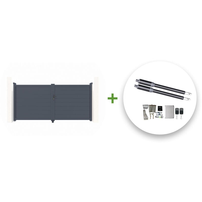Casanoov - Portail battant électrique eiger 300x140cm + Motorisation ranger B150