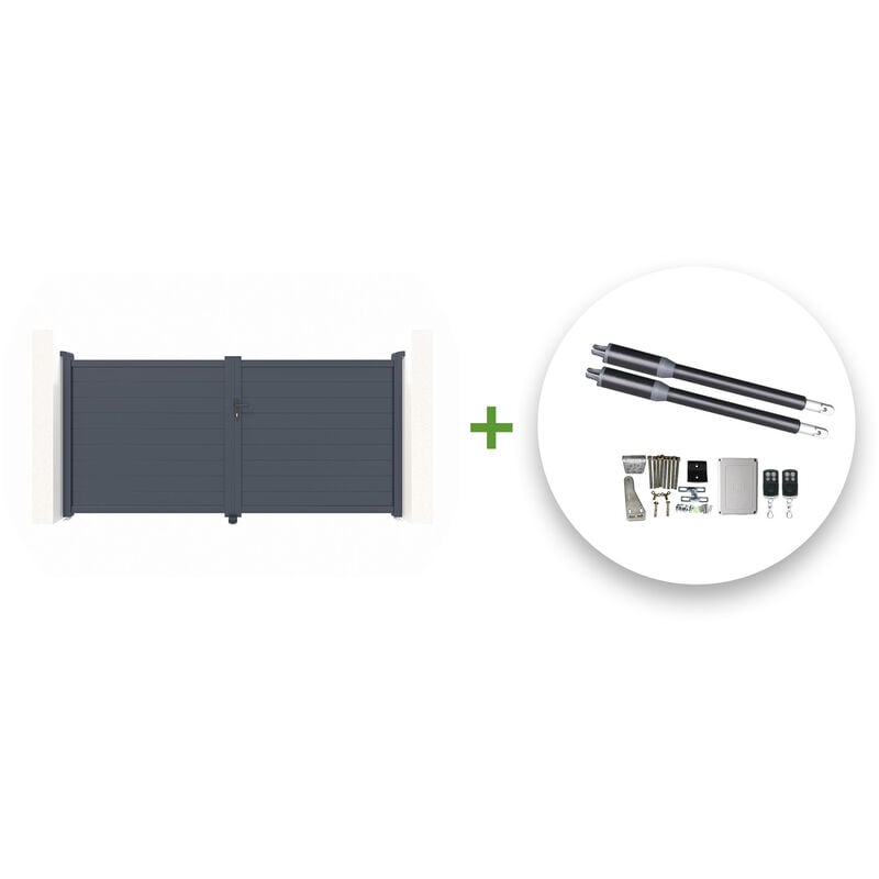 Portail battant électrique EIGER 300x160cm + Motorisation RANGER B150