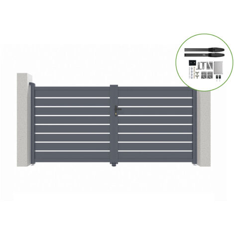 Portail battant électrique VOGEL 300x160cm + Motorisation HICKER B200