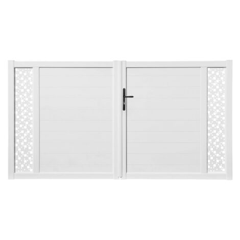Portail battant PVC standard ARLES blanc CARRÉ