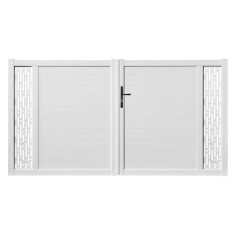 Portail battant PVC standard ARLES blanc RECTANGLE