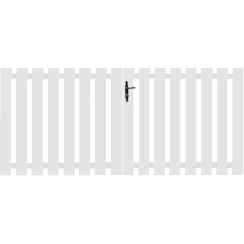 Portail battant pvc blanc H120 x L250 bale