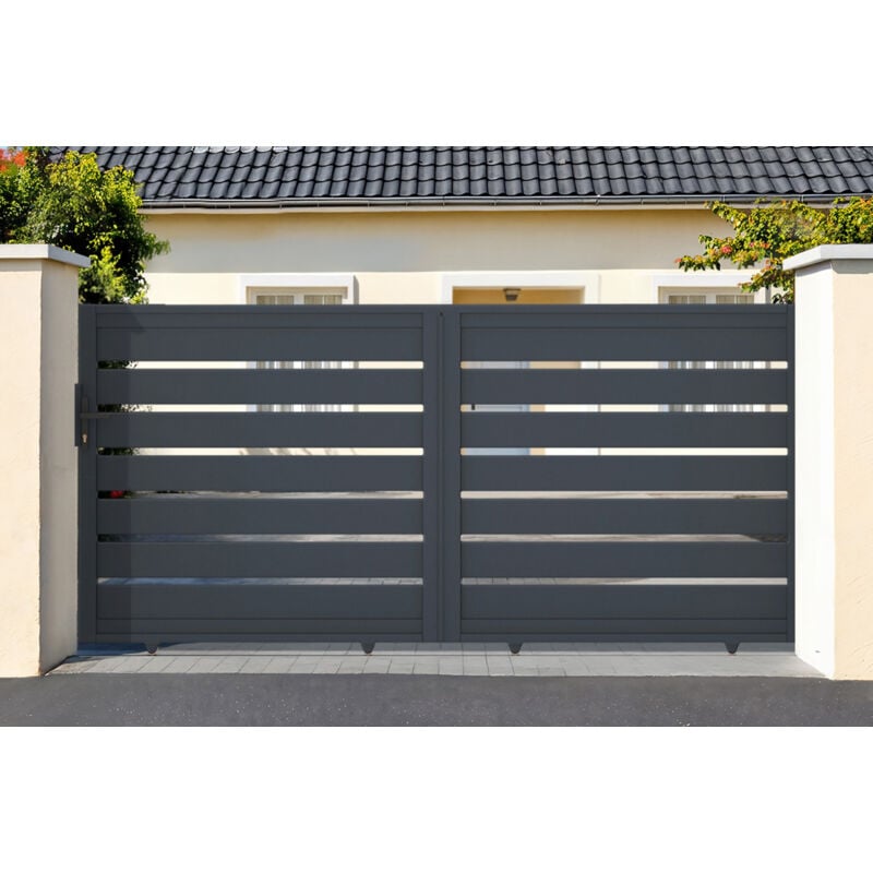 Portail coulissant électrique vogel 350x140cm + Motorisation ranger C300