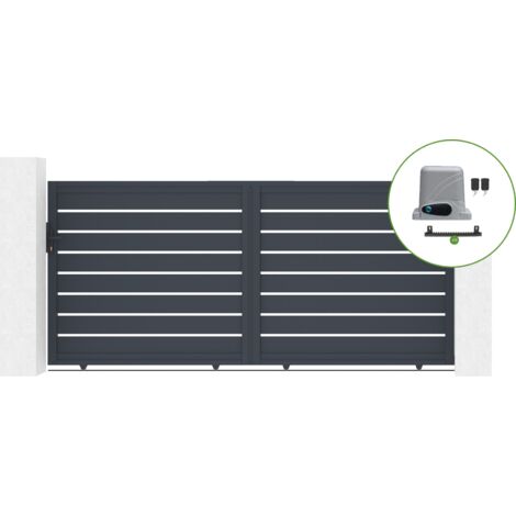 Portail coulissant électrique VOGEL 350x160cm + Motorisation RANGER C300