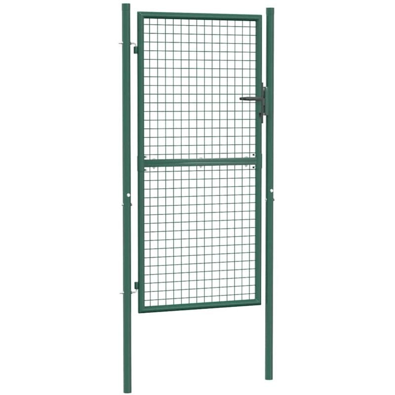 Portail de clôture acier 100x175 cm vert Vidaxl
